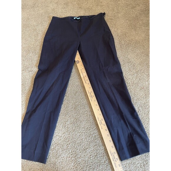 Navy Blue Dress Pants Career Business Casual Work Trousers - Picture 3 of 7